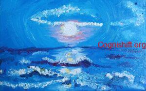 Moonrise Oil painting on Canvas