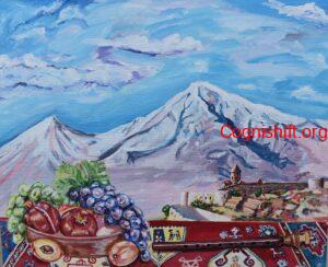 Symphony of Armenia Acrylic on Canvas painting 50×60cm Original art Mari Poghosyan