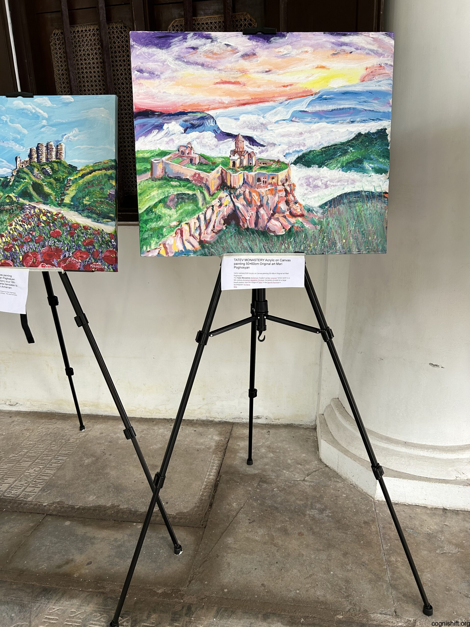 TATEV MONASTERY Acrylic on Canvas painting - Image 2