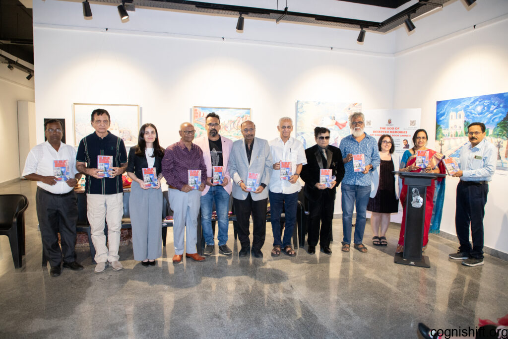 Dignitaries launching the book - The God of Deserted memories